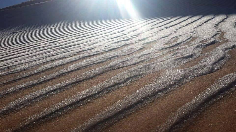 Illustration for article titled Photos of Freak Snowfall in the Sahara Look Unreal